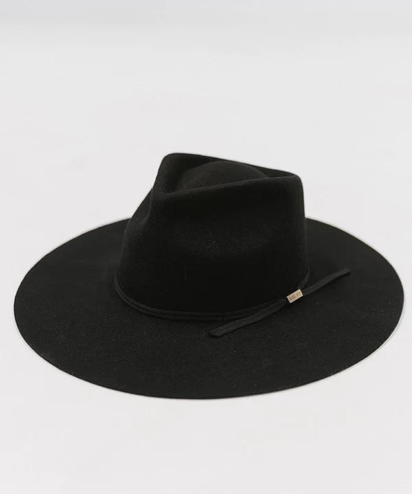 Gigi Pip - Emery Teardrop Fedora - Black
