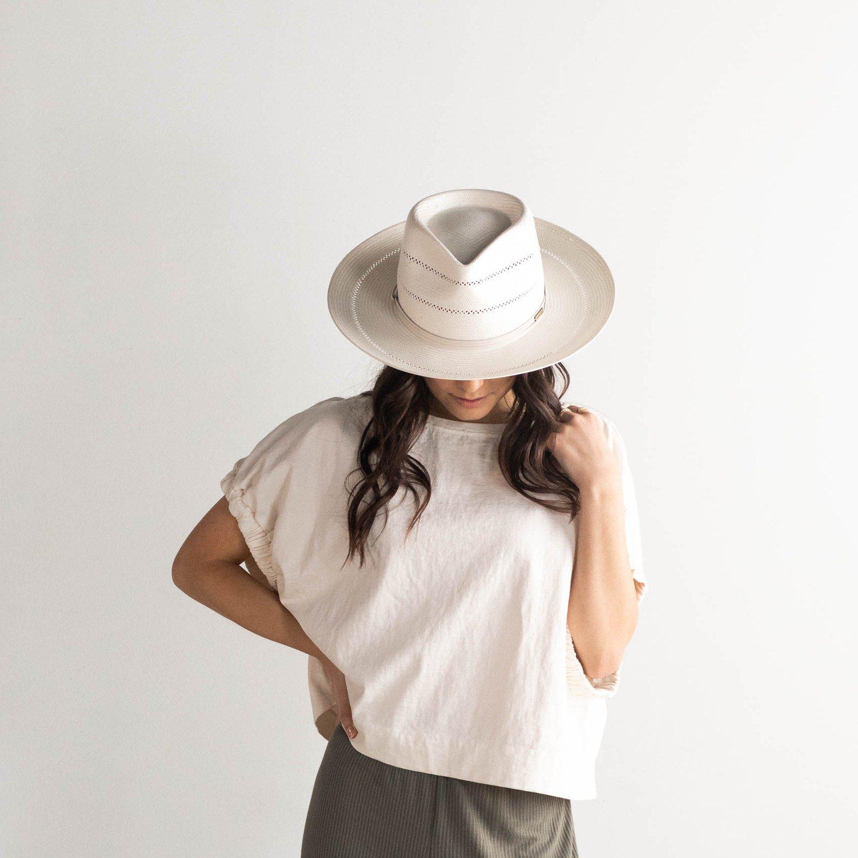 GIGI PIP Wide-Brim Straw Cowboy Hat in Cream June Rancher Cowboy Hat | Women main image 2
