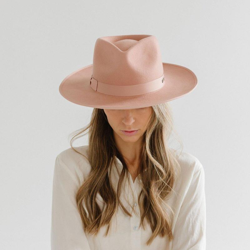 NWT Gigi Pip Monroe Rancher Hat in Dusty Pink Size 57 Monroe Rancher - Dusty Pink BLEMISHED | Women main image 3