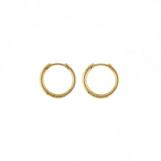 Waterproof Gold 18mm Diamond Hoops