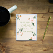 Peony New Baby Card | Cutest Baby