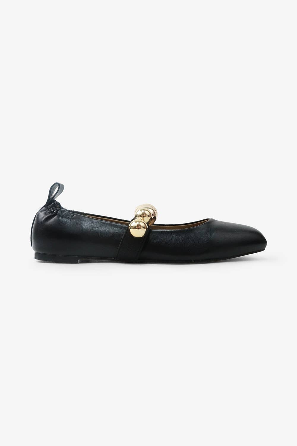 COLLEEN - FALL '25 Chic Ballet Flat with Gold Details: Chocolate / 12A