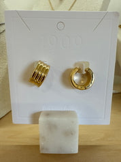 Gold Huggie Hoops