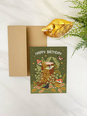 Tree Stump Birthday Card