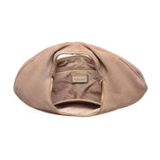 Farrah Genuine Suede Leather Hobo: Chocolate