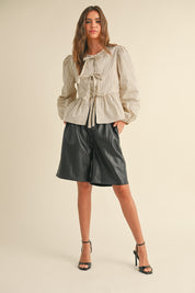 Fenna - Beige/Navy