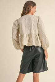 Fenna - Beige/Navy