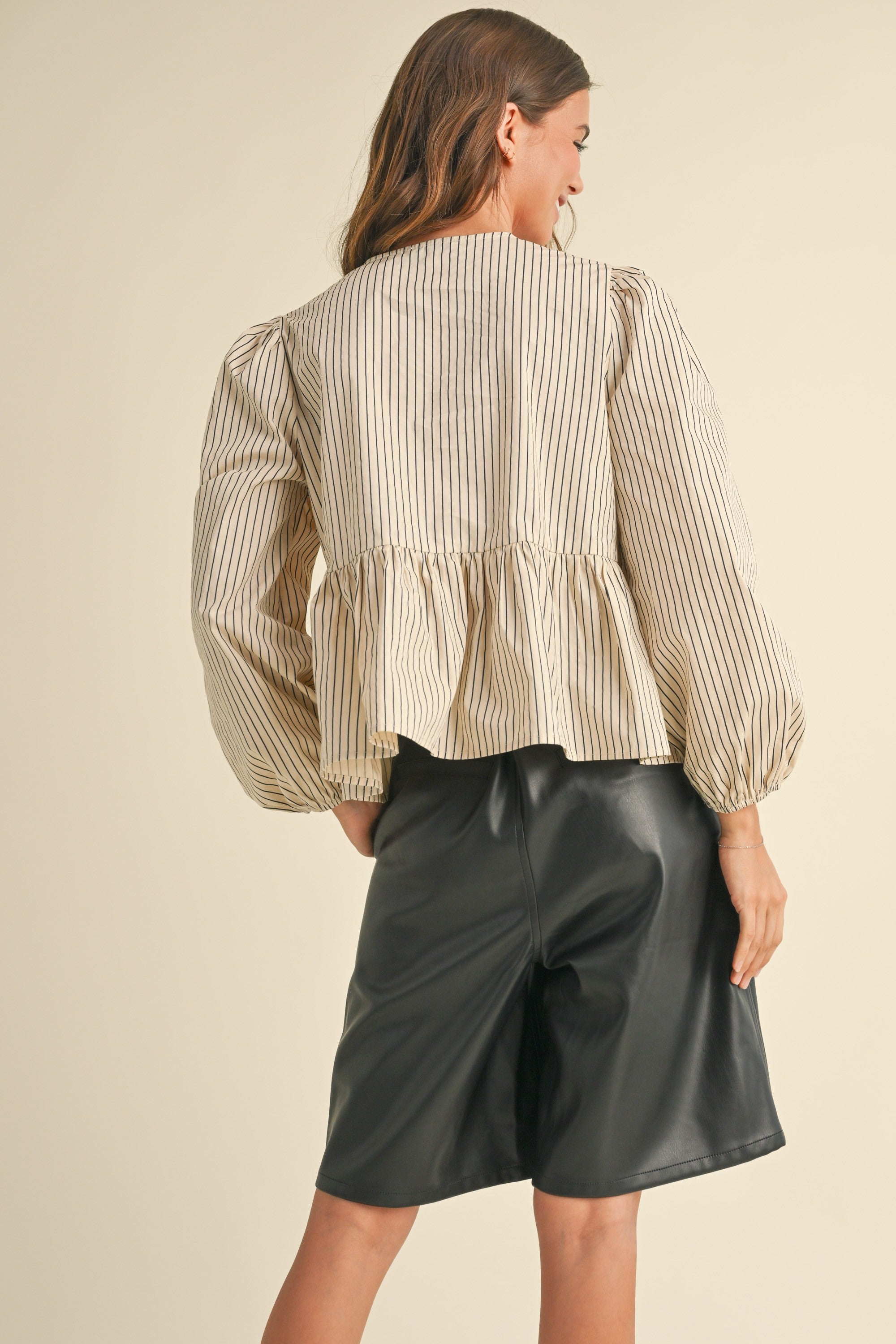 Fenna - Beige/Navy
