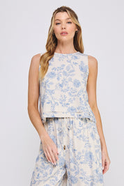 Blue Blossom Top