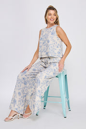 Blue Blossom Pants