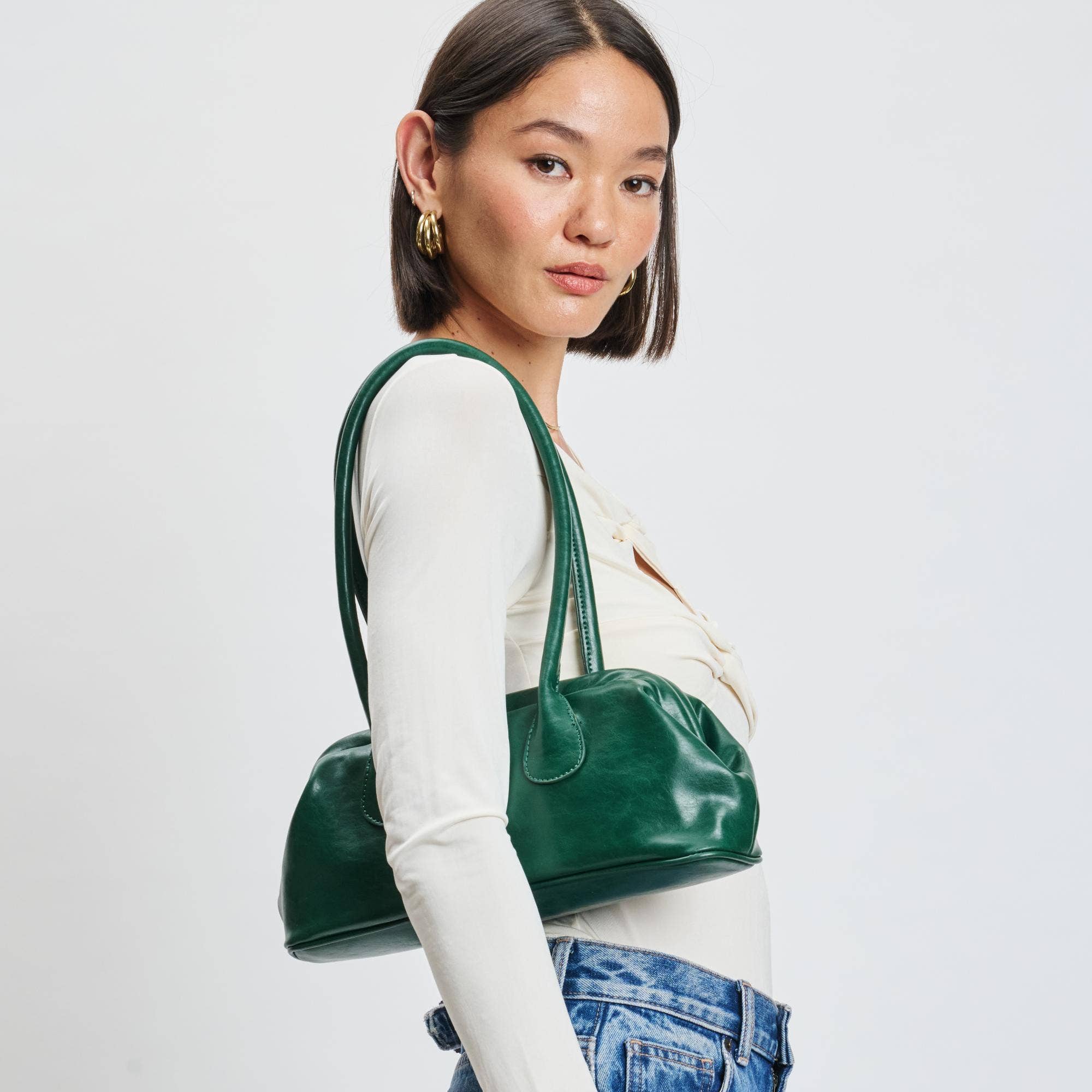 Nina Shoulder Bag: Wine