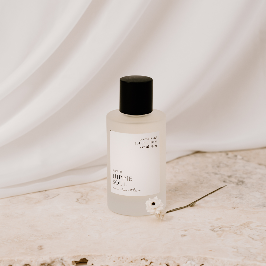 Warm Citrus + Tobacco all-natural ritual spray | HIPPIE SOUL