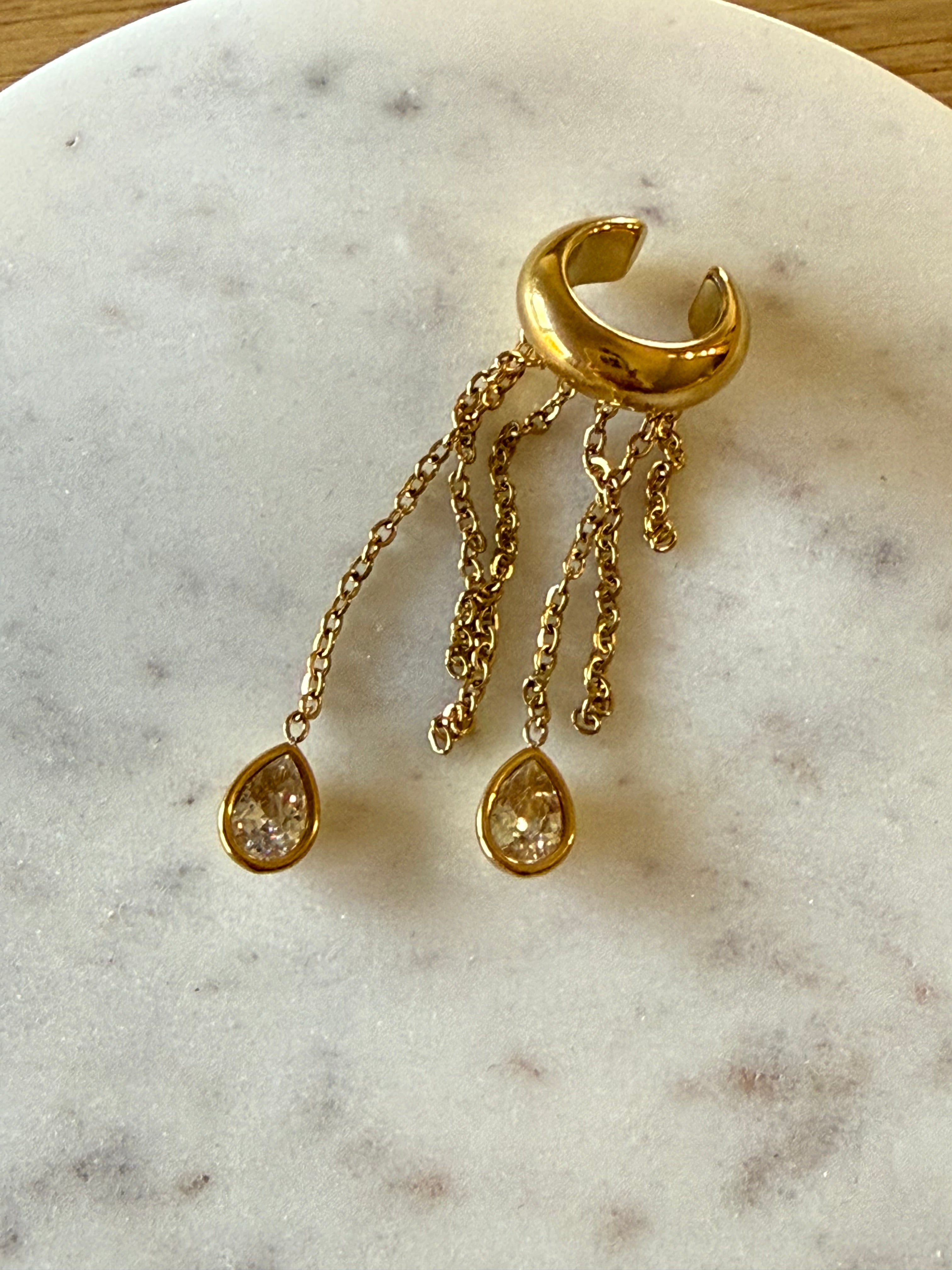 Rhinestone Ear Cuff
