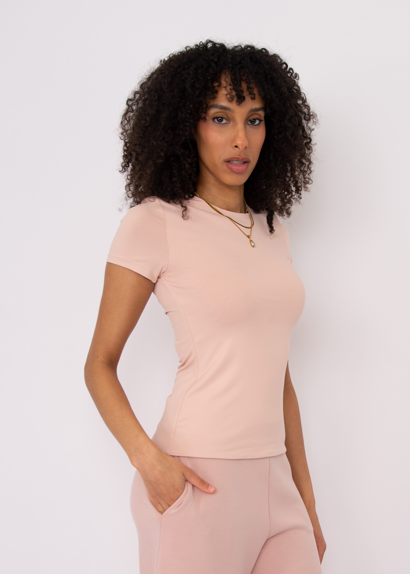 Roxi 23 Short Sleeve - Shell Pink