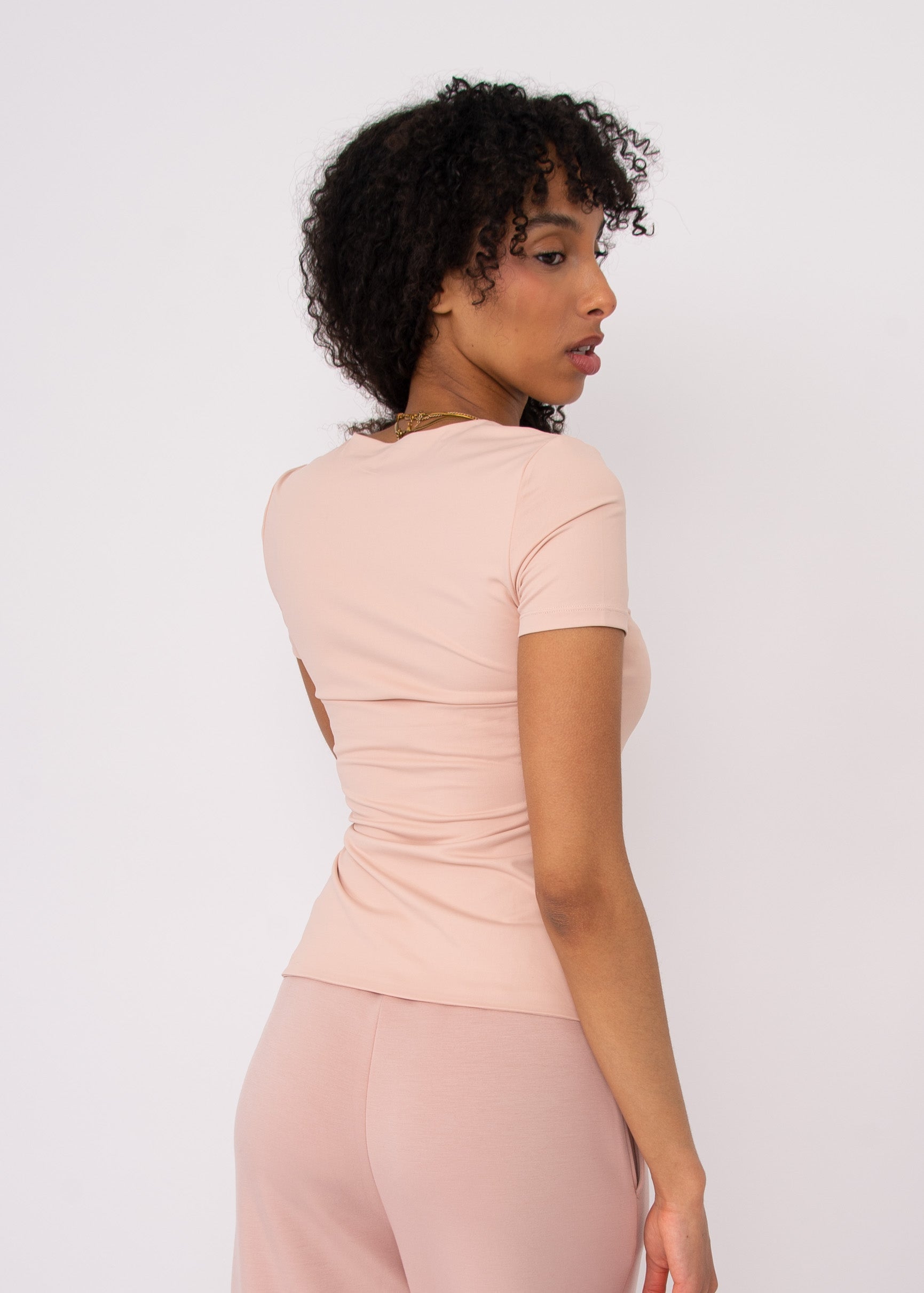 Roxi 23 Short Sleeve - Shell Pink