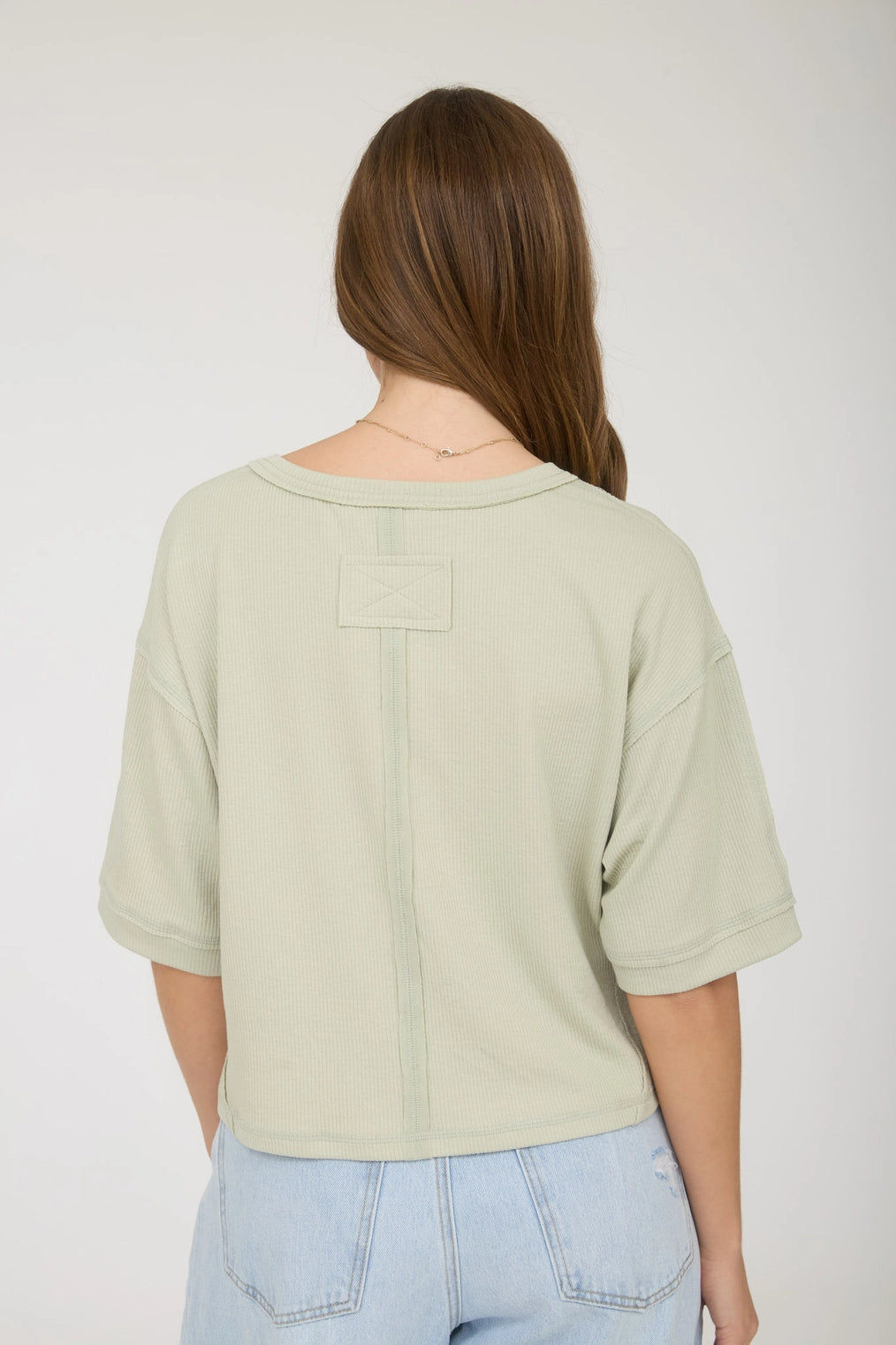 Exposed Top - Sage Green