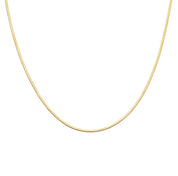 Gold Micro Herringbone Necklace