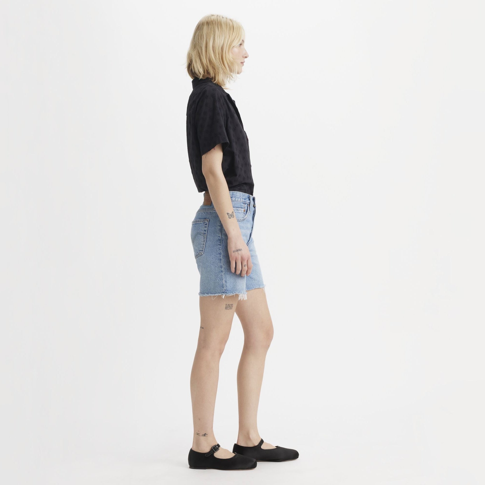 Levi's 501 - Mid Thigh Short - Fun Flare Light