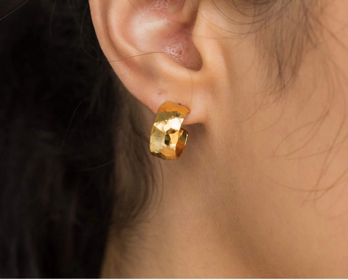 Mini Hammered Hoops