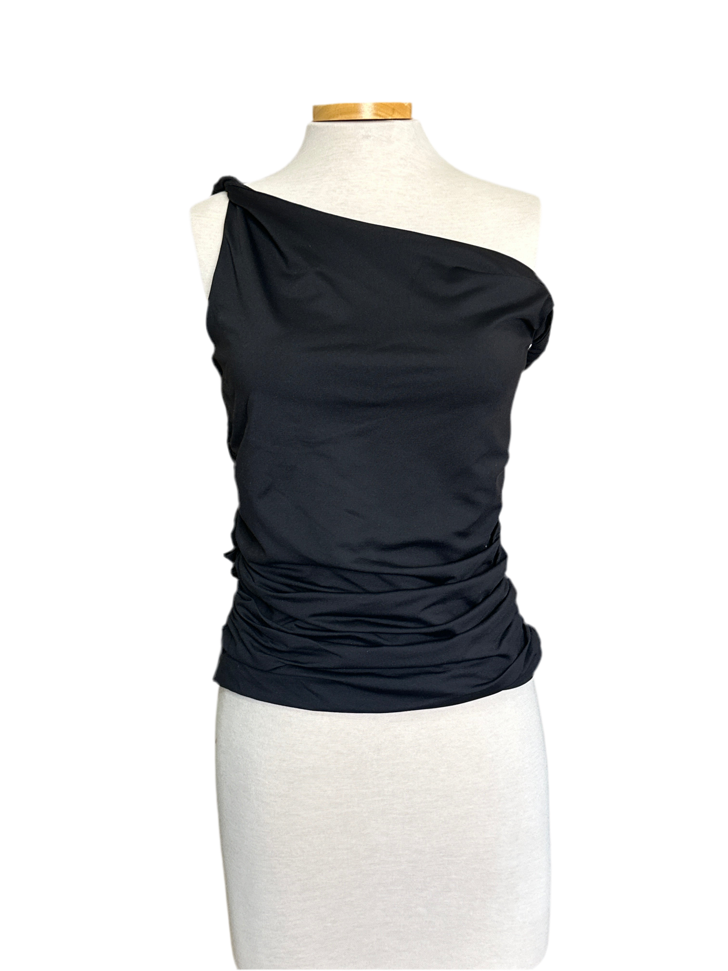 Charlotte Ruched Top - Black
