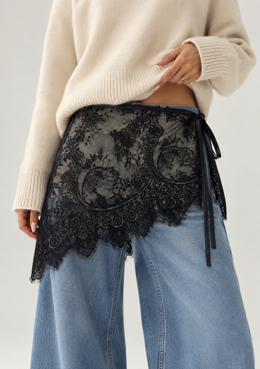 Lace Triangle Scarf