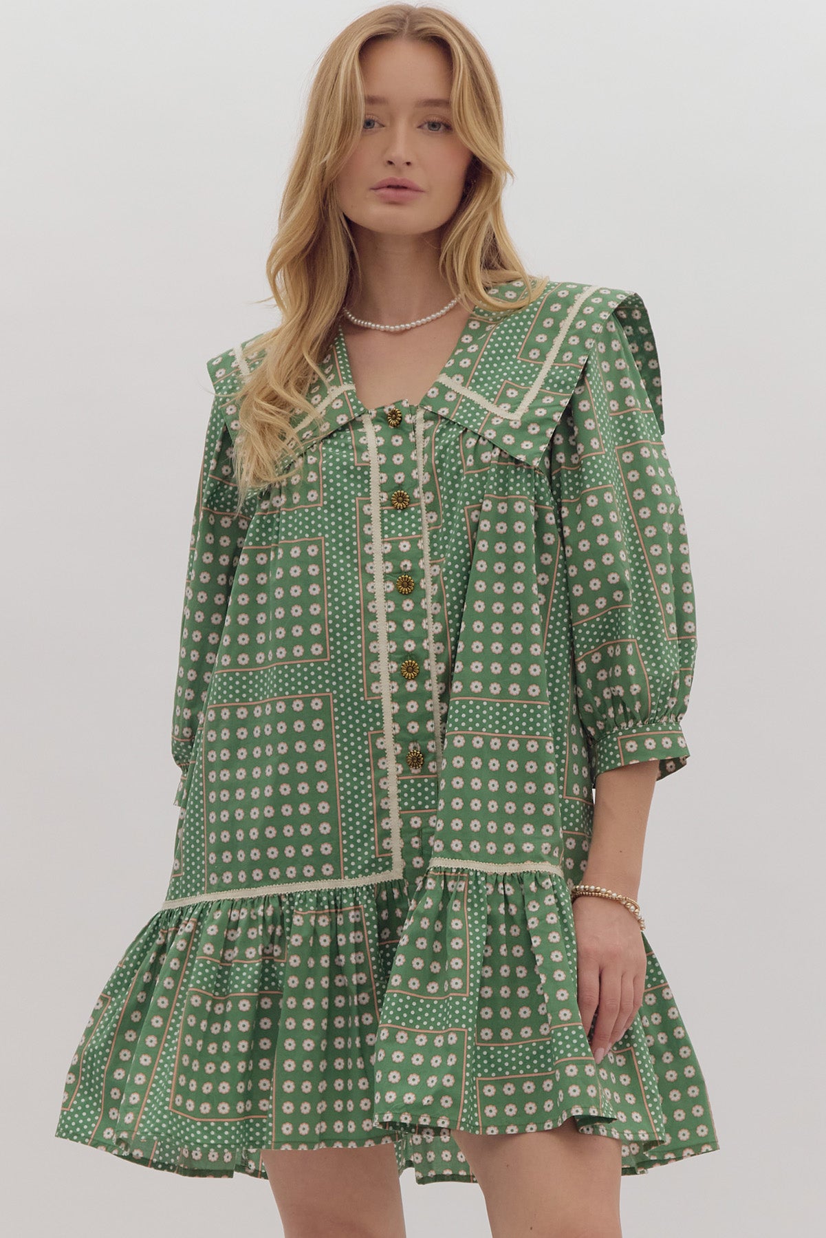 Midnight Ruffles - Green