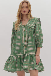 Midnight Ruffles - Green