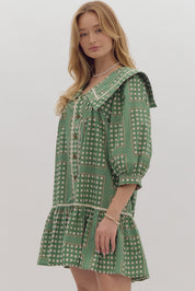 Midnight Ruffles - Green