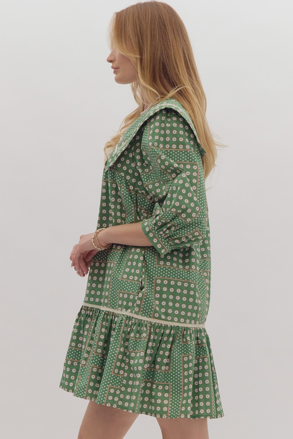 Midnight Ruffles - Green