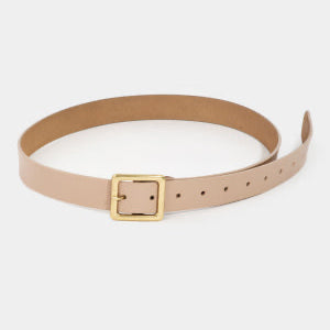 Leather Belt - Ivory