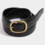 Faux Leather Belt - Black
