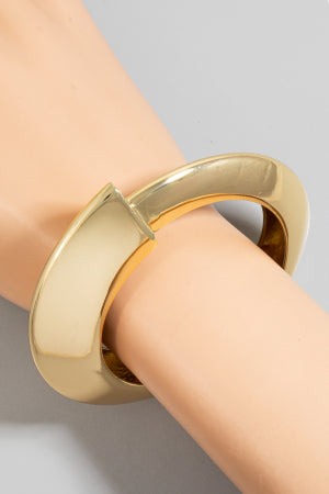Abstract Hinged Bracelet