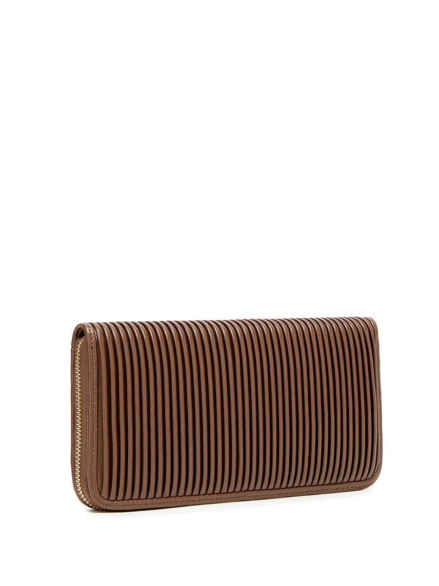 Sandy - Pleated Wallet - Espresso