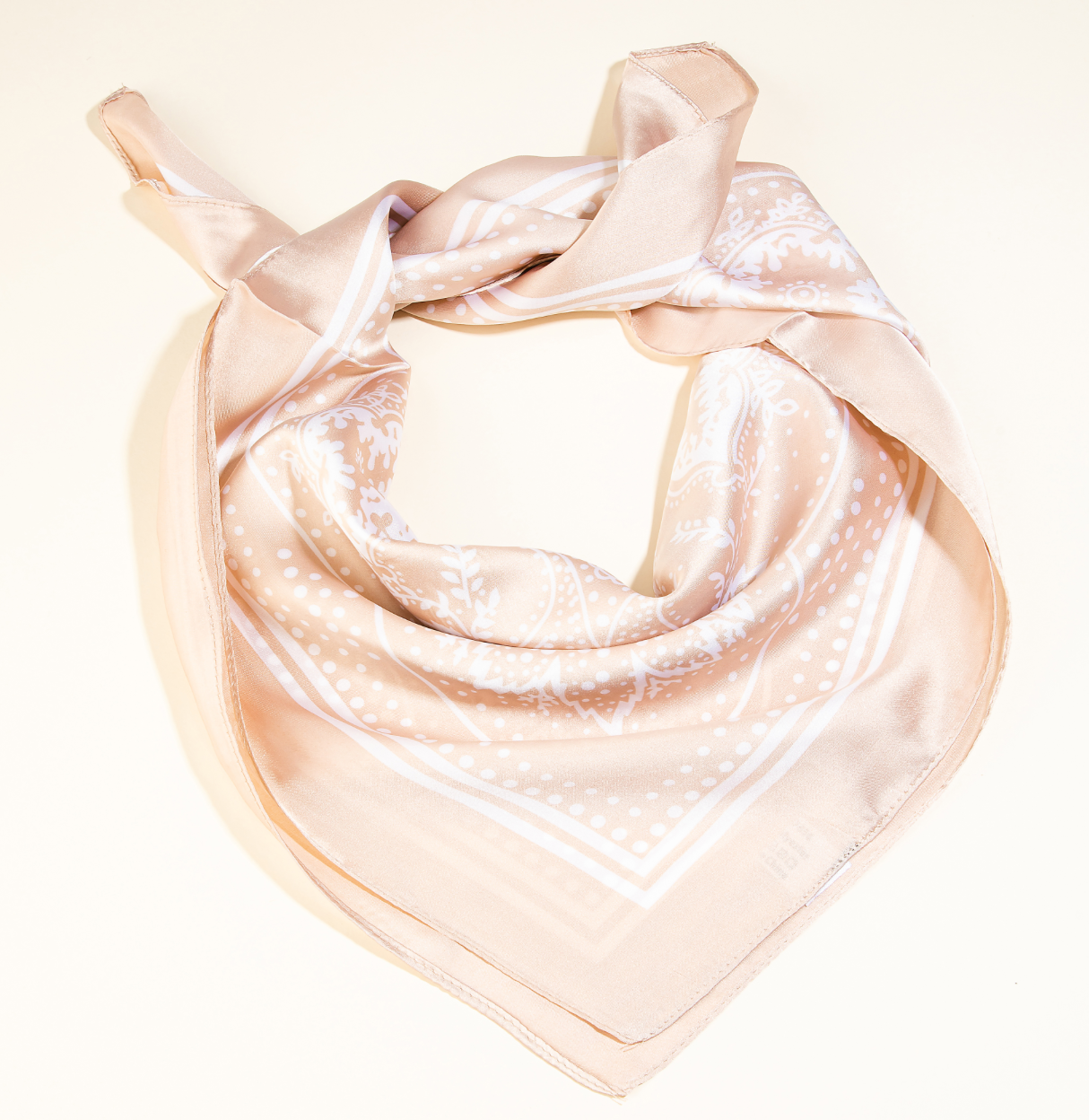 Paisley Bandana - Ivory
