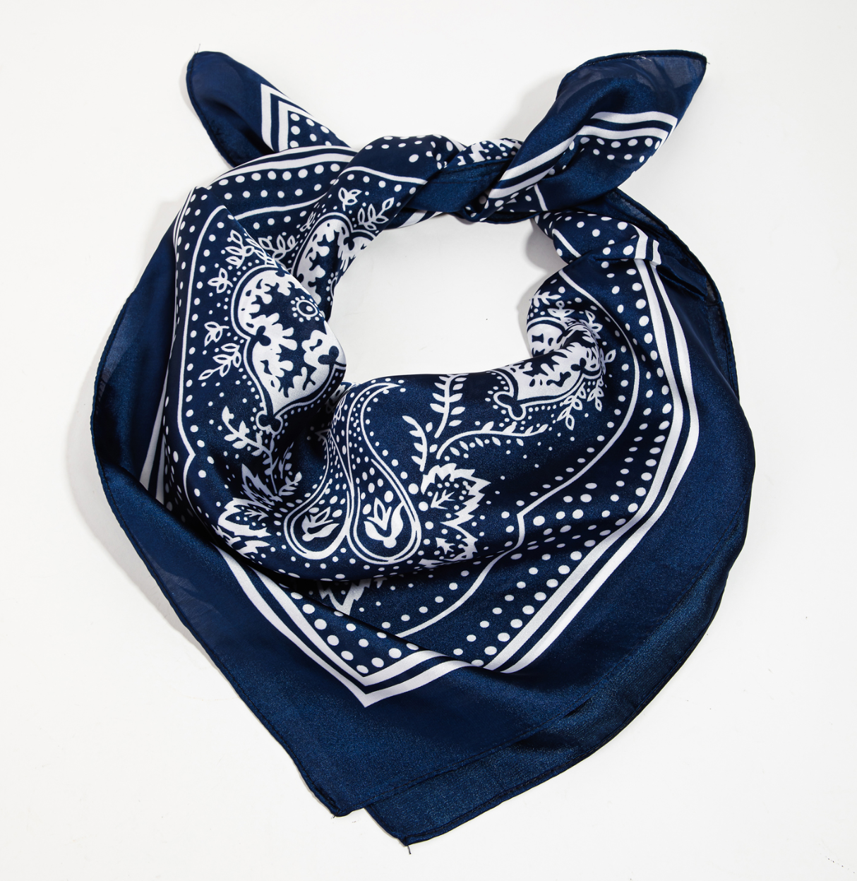 Paisley Bandana - Navy