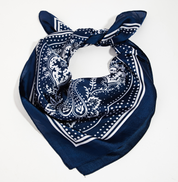 Paisley Bandana - Navy