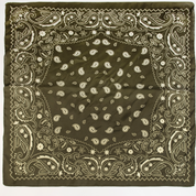 Square Paisley Bandanas - Olive