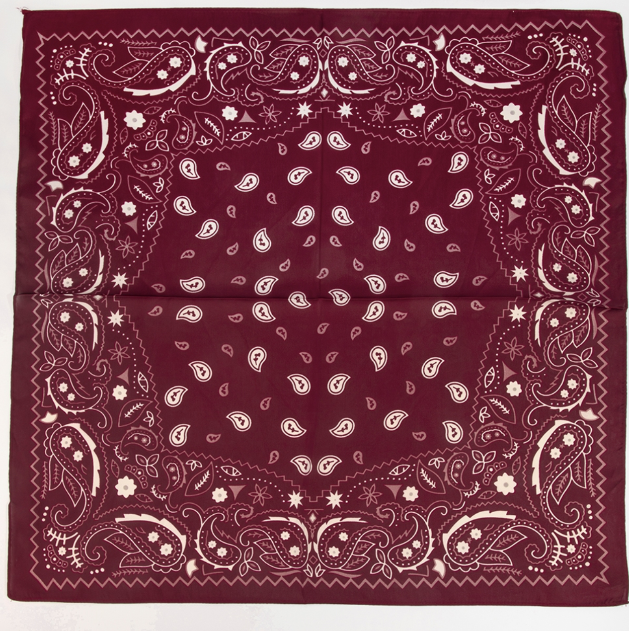 Square Paisley Bandanas - Red