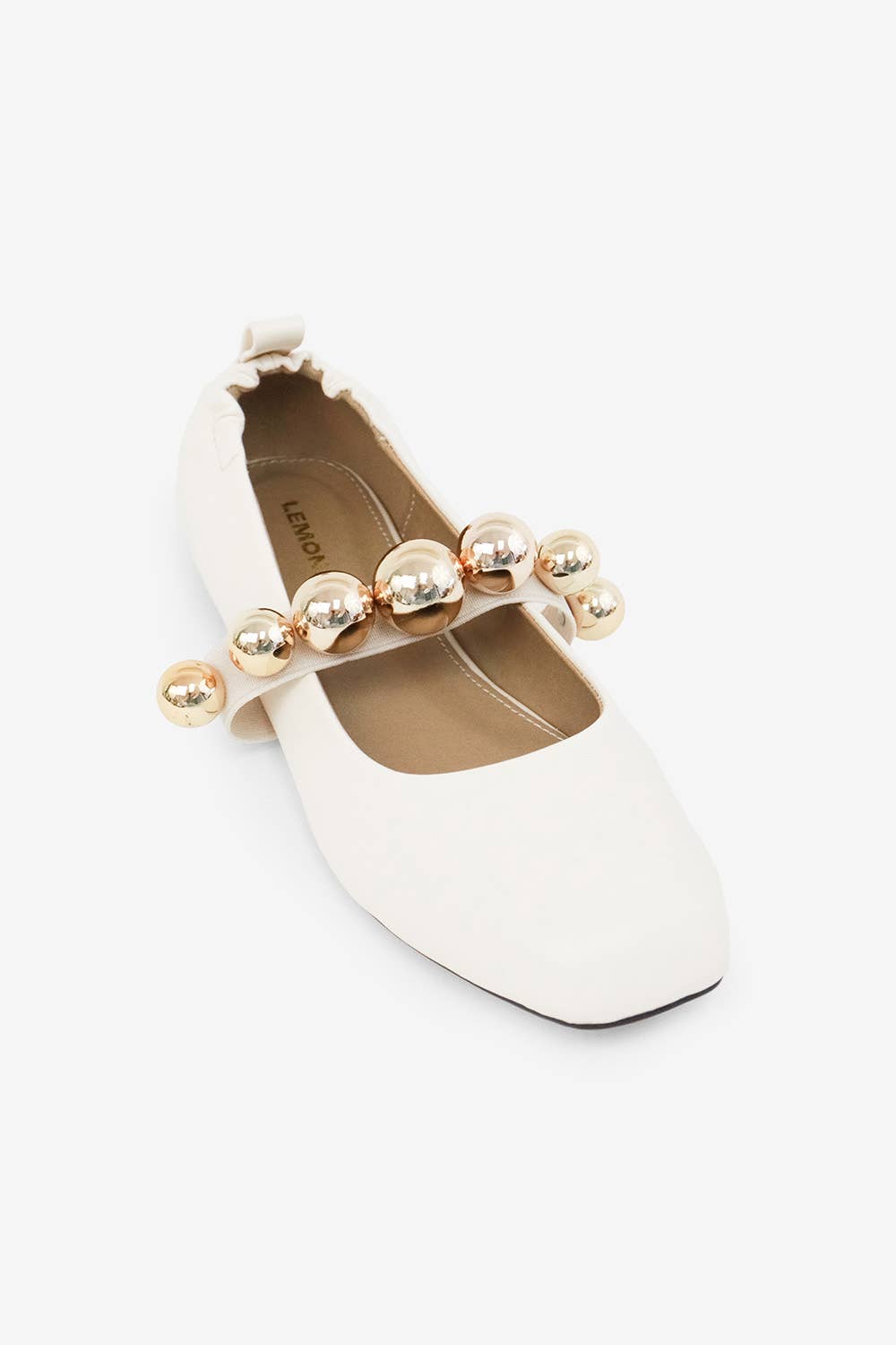 COLLEEN - FALL '25 Chic Ballet Flat with Gold Details: Chocolate / 12A