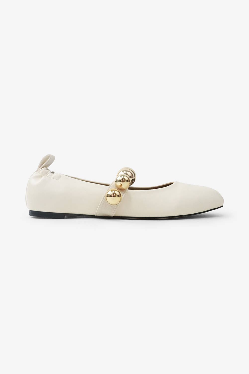 COLLEEN - FALL '25 Chic Ballet Flat with Gold Details: Chocolate / 12A