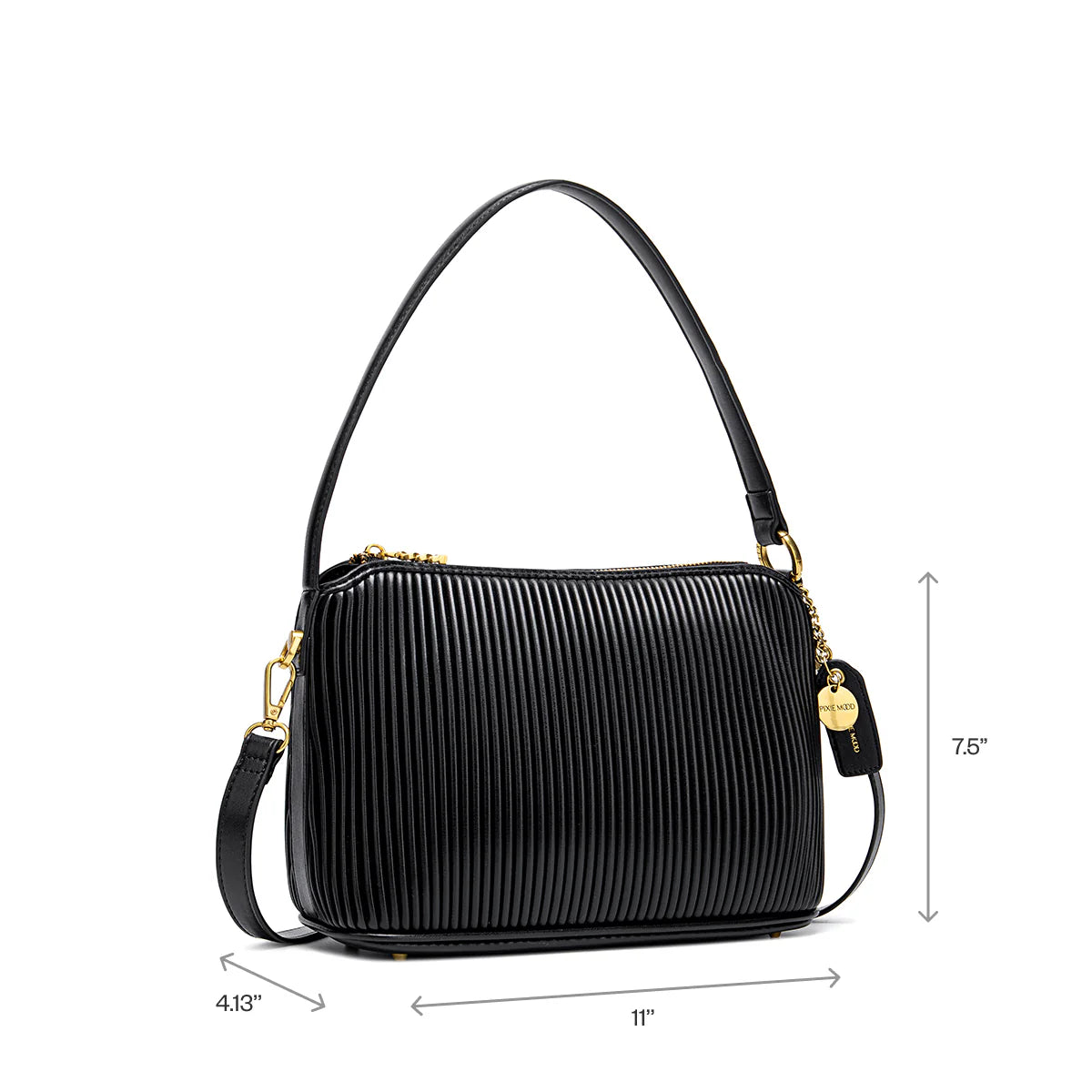 Ella Shoulder Bag - Large - Black