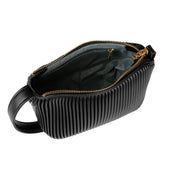 Ella Crossbody Pleated Small- Black