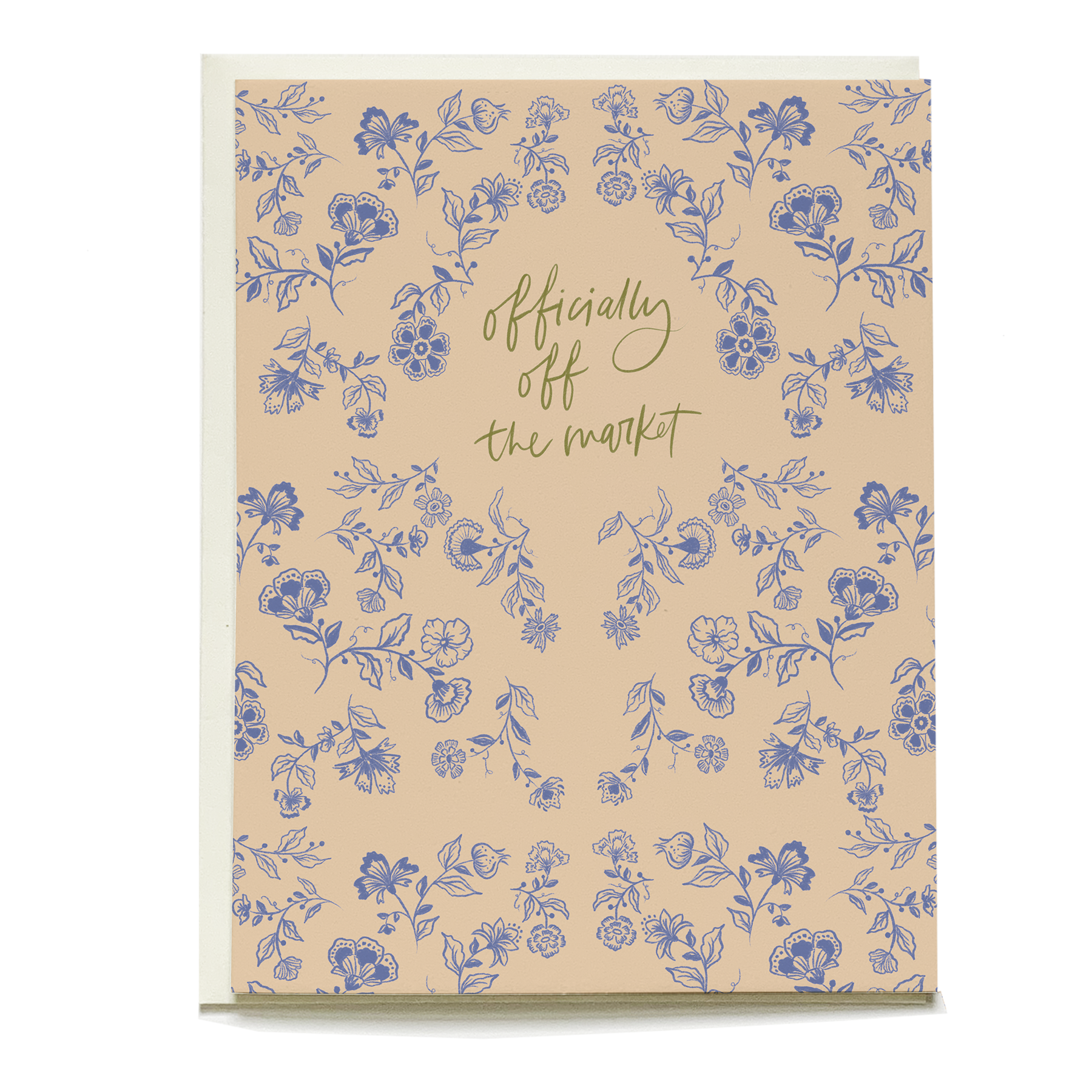 Block Print Wedding Card | Penelope