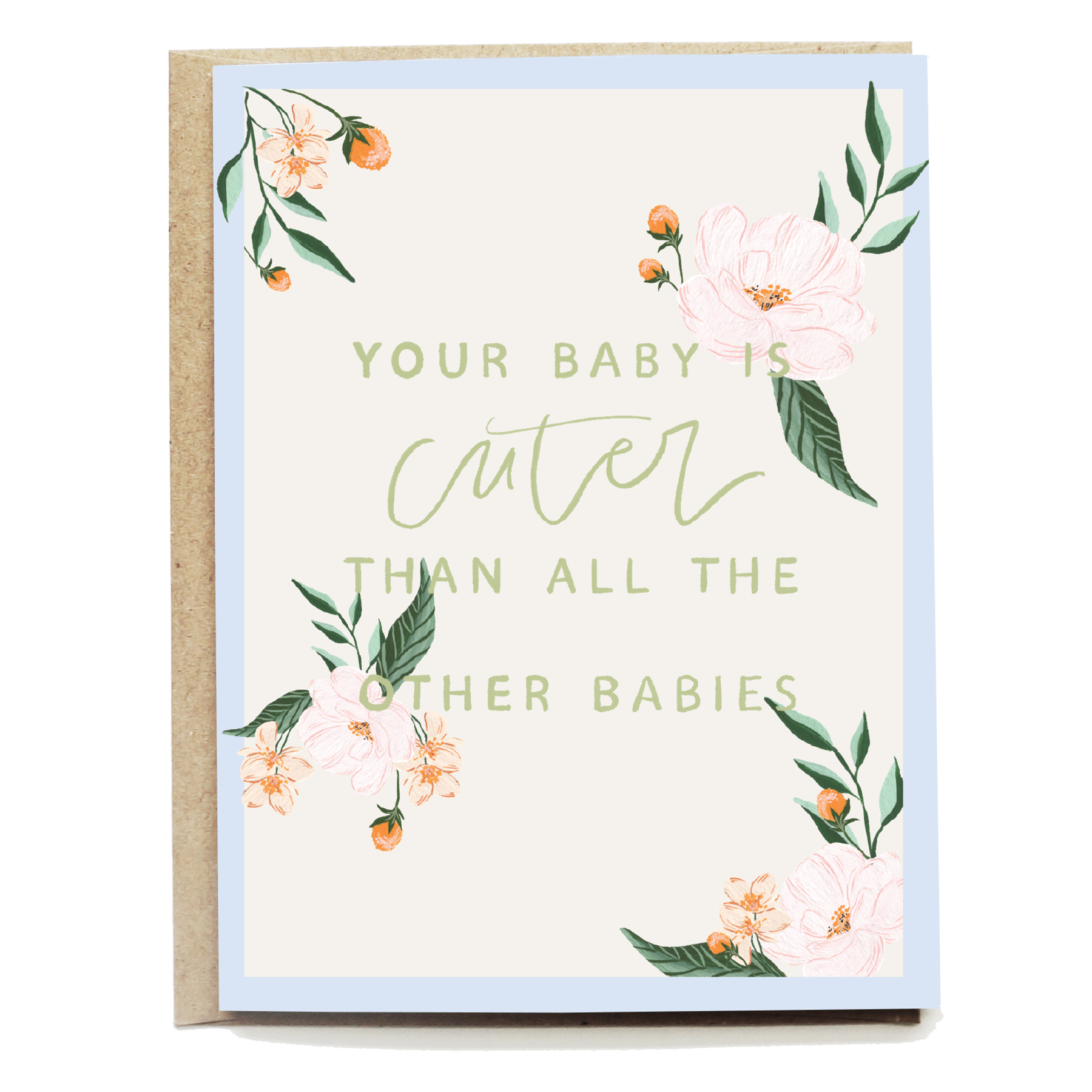 Peony New Baby Card | Cutest Baby