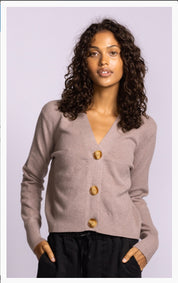 Hampton Cardi - Taupe