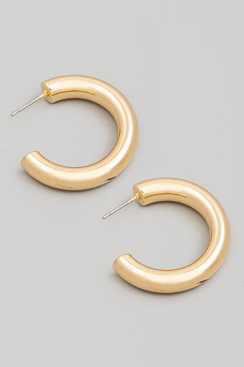 Metallic Hoop Earring