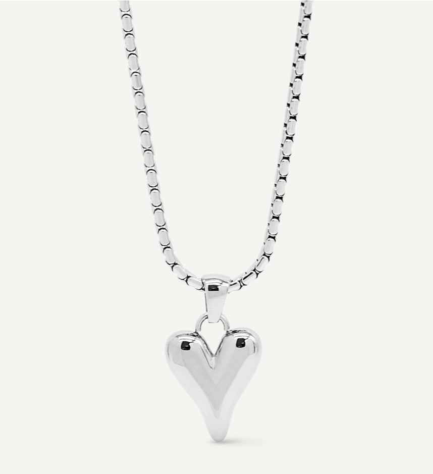 Heart Charm - Silver
