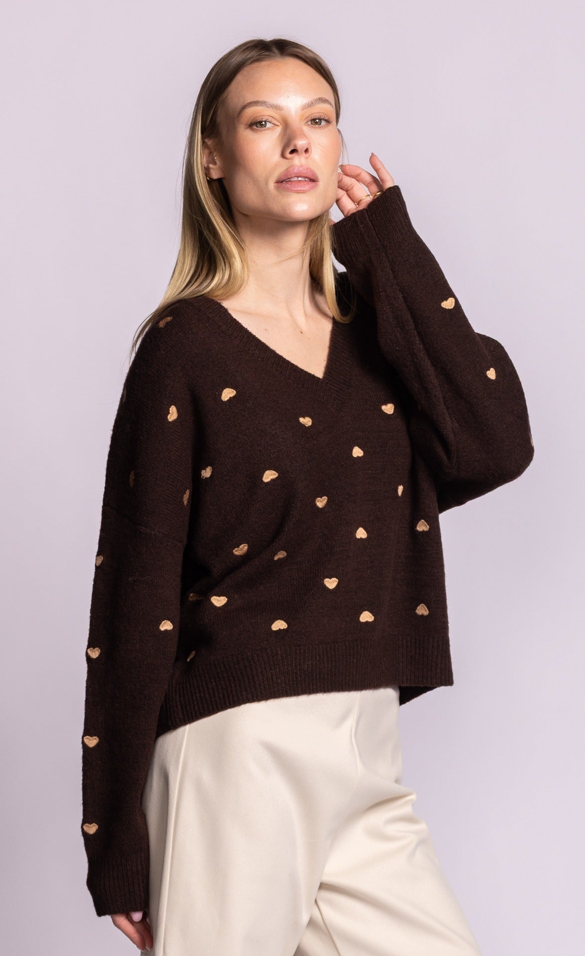 Inima Sweater - Brown