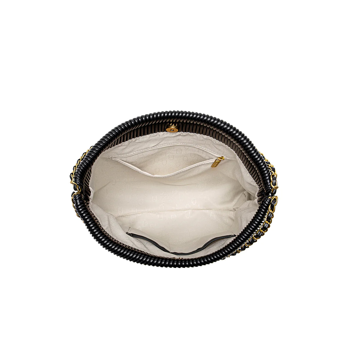 Isabella Pleated Shoulder Bag - Espresso