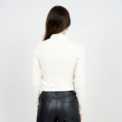 Mika-Parchment Pattern Top